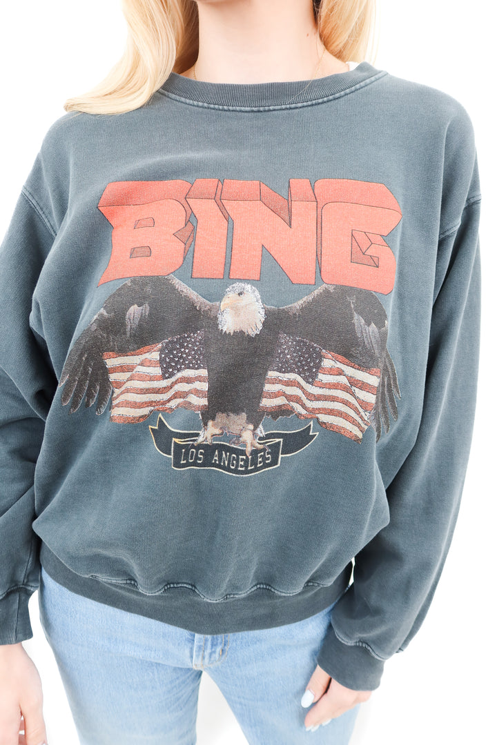 Anine Bing graphic sweatshirt (S; retail $220)