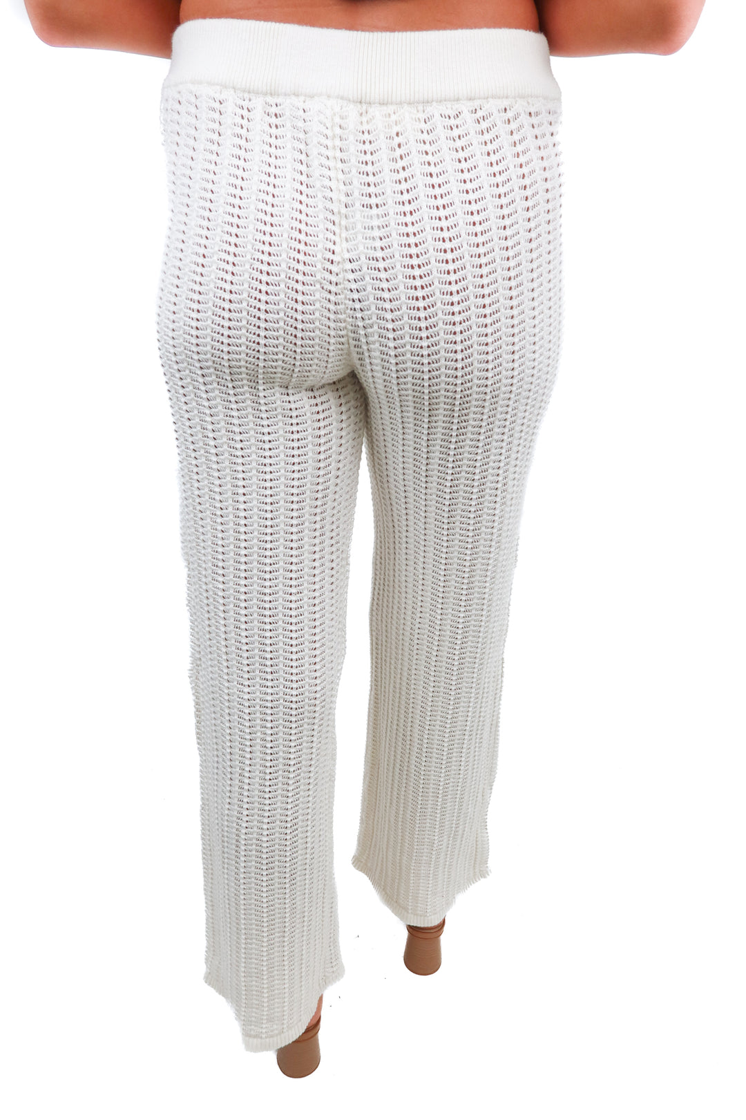 tularosa white crochet pants (m; retail $168)
