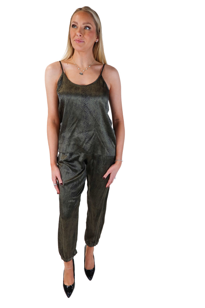 ATM green snakeskin set (s; retail $295)