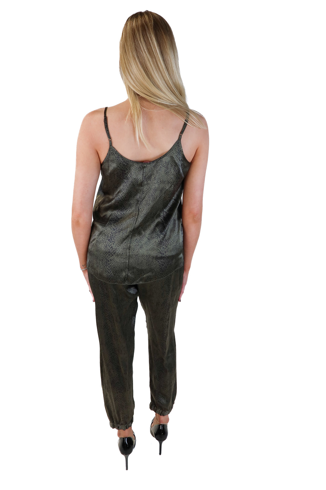 ATM green snakeskin set (s; retail $295)