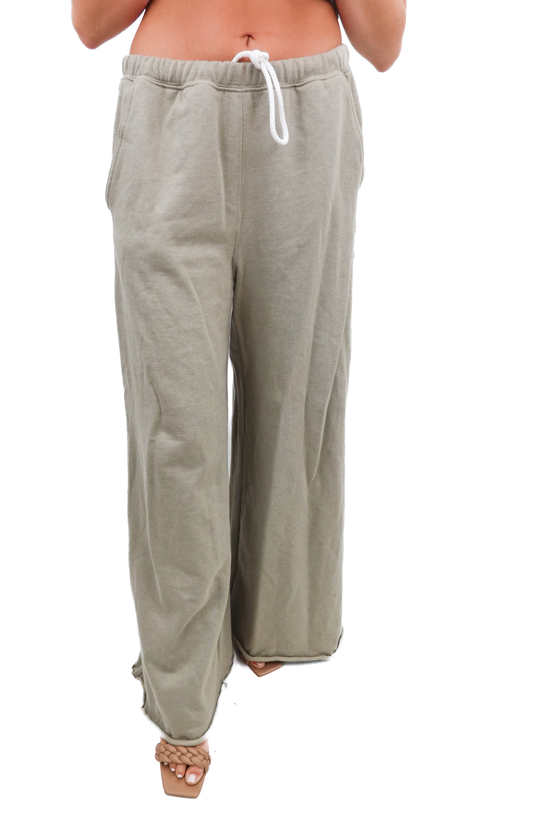 free people mvmt green sweatpants (s; retail $98)