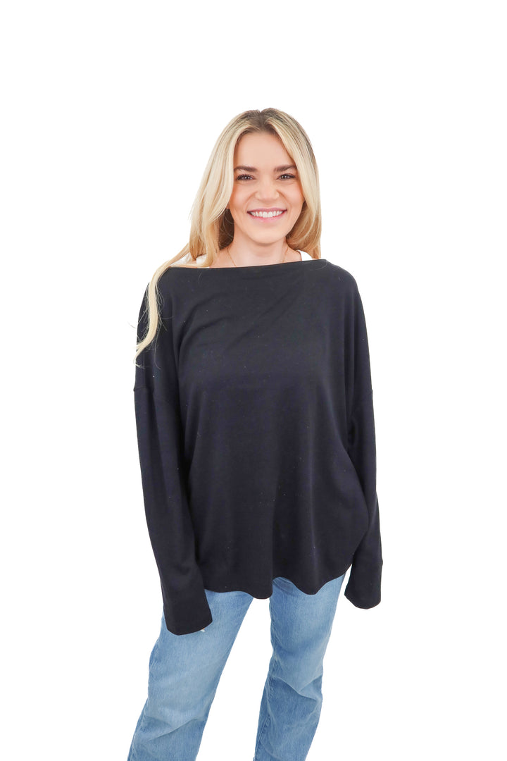all saints black "rita tee" NWT (S; retail $79)