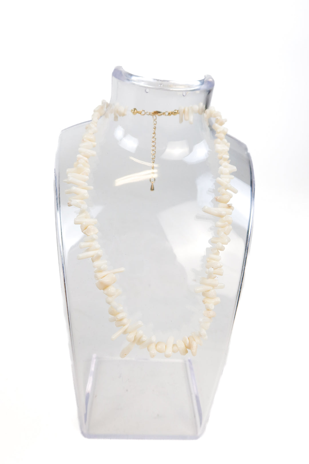 ALV jewels cream stone necklace