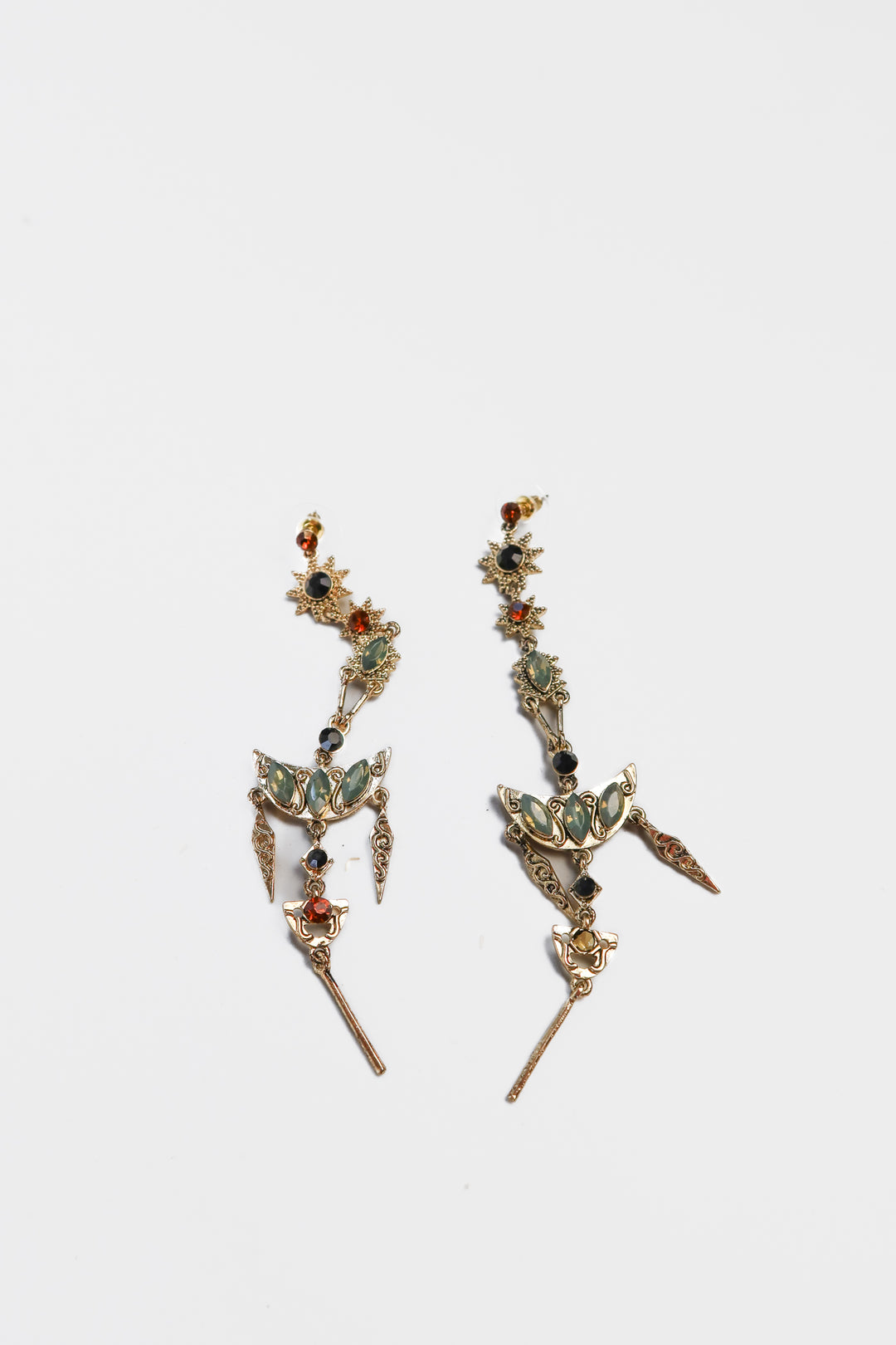 Vintage gold drop earrings