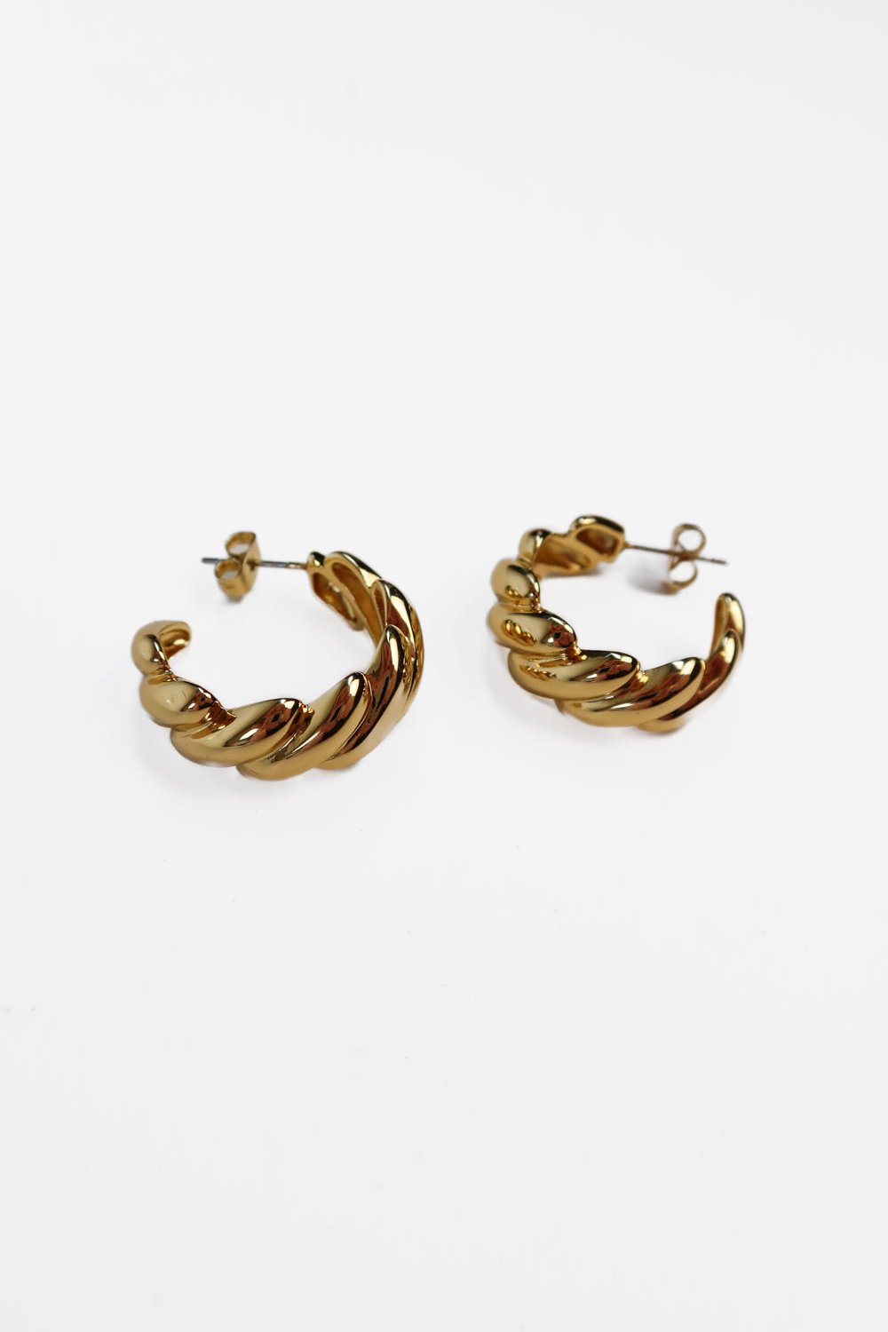ALV jewels croissant gold hoops