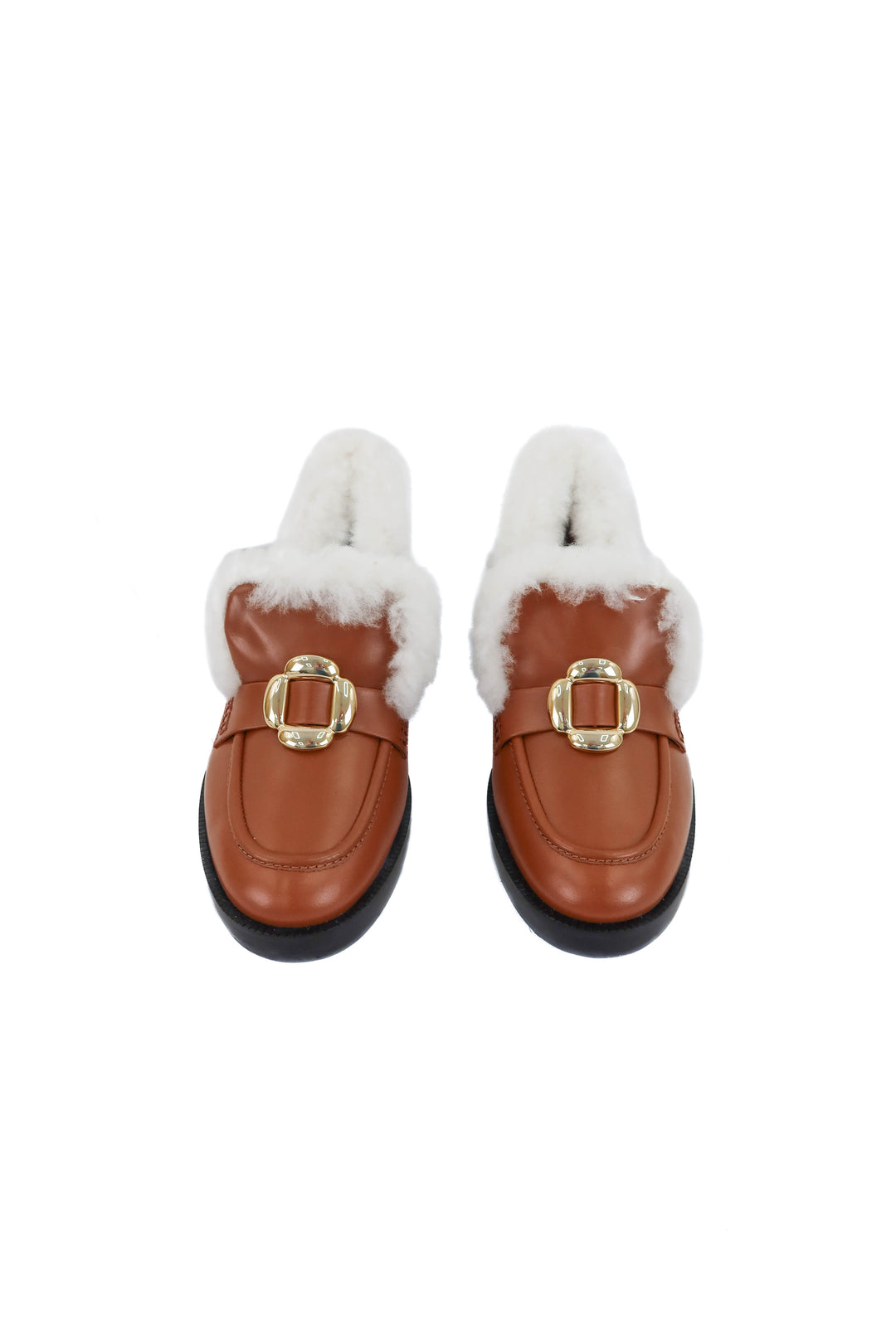 larroude brown fur loafer (8.5; retail $390)
