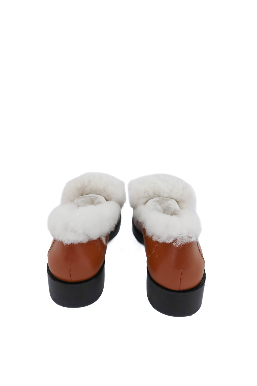 larroude brown fur loafer (8.5; retail $390)