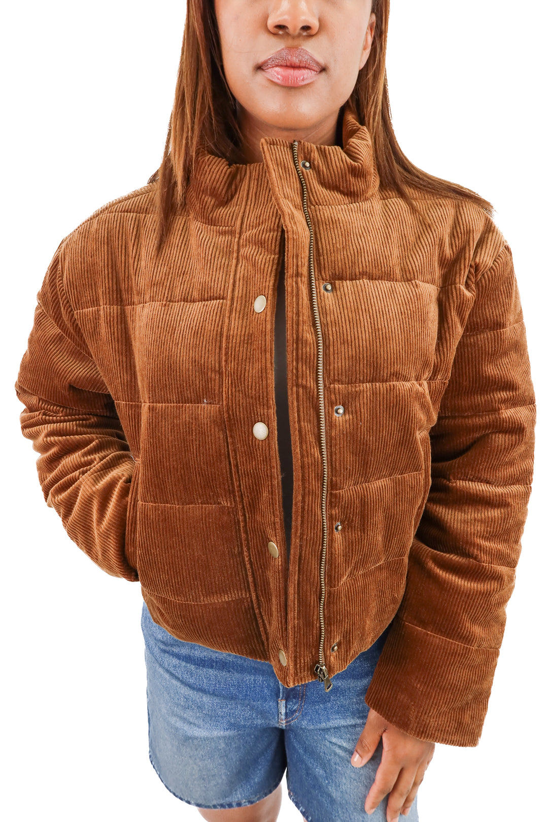 paige cognac astor puffer jacket nwt (m; $429)