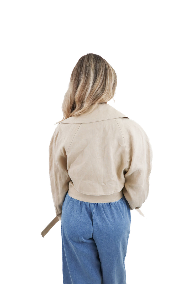 mng linen jacket (s; retail $139)