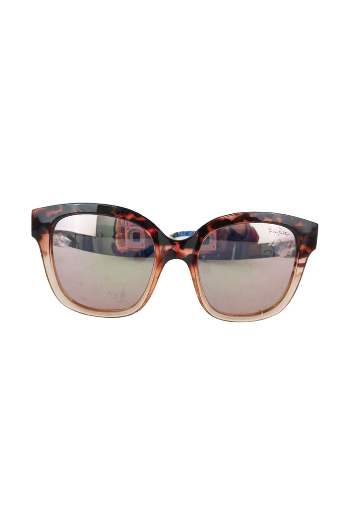 lilly pulitzer aura tortoise polarized sunglasses (retail $52)
