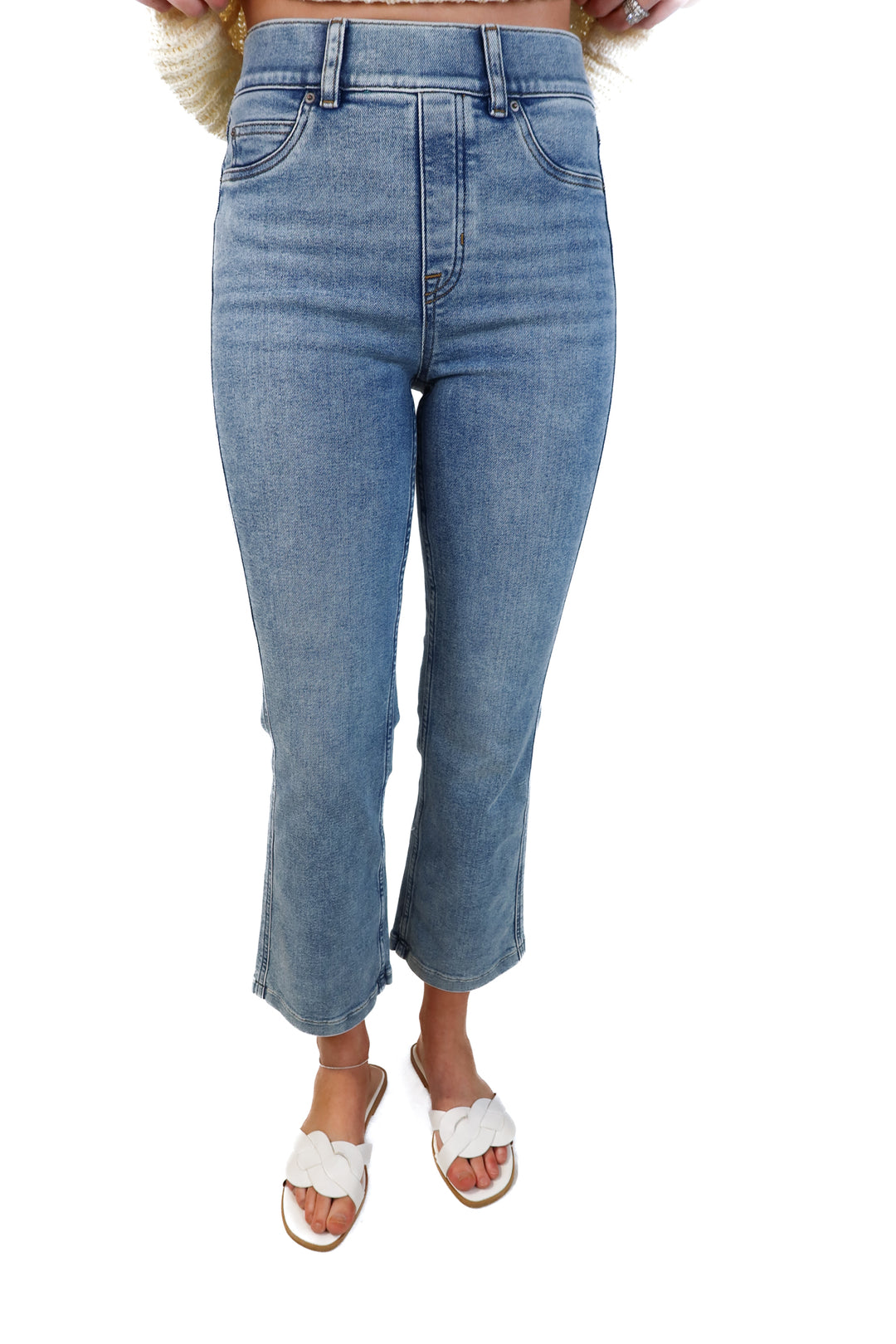 Spanx Light Wash Jeans (S; retail $148)
