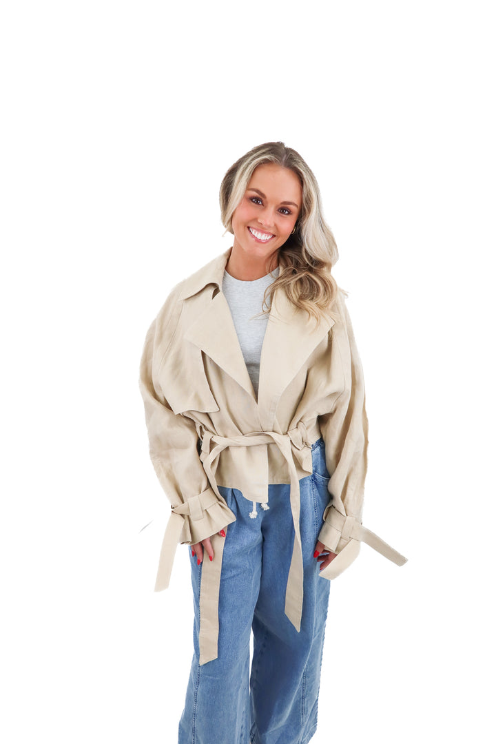 mng linen jacket (s; retail $139)