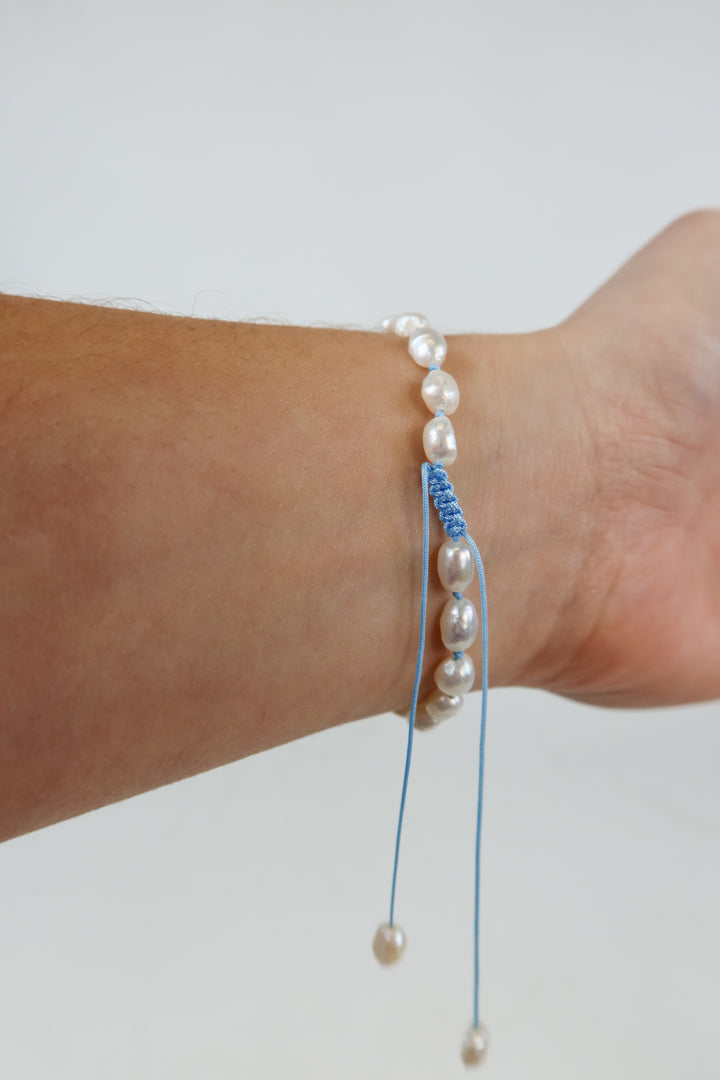 ALV jewels baby blue/pearl bracelet