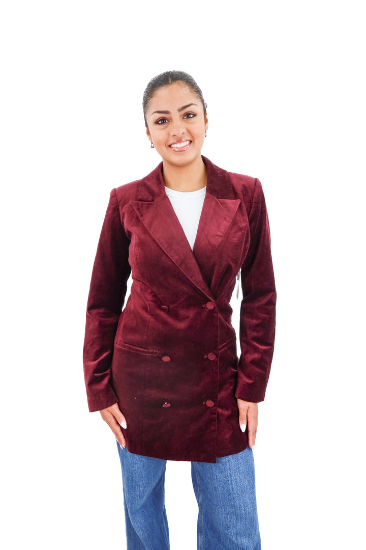 good american fig velvety blazer nwt (s; retail $208)