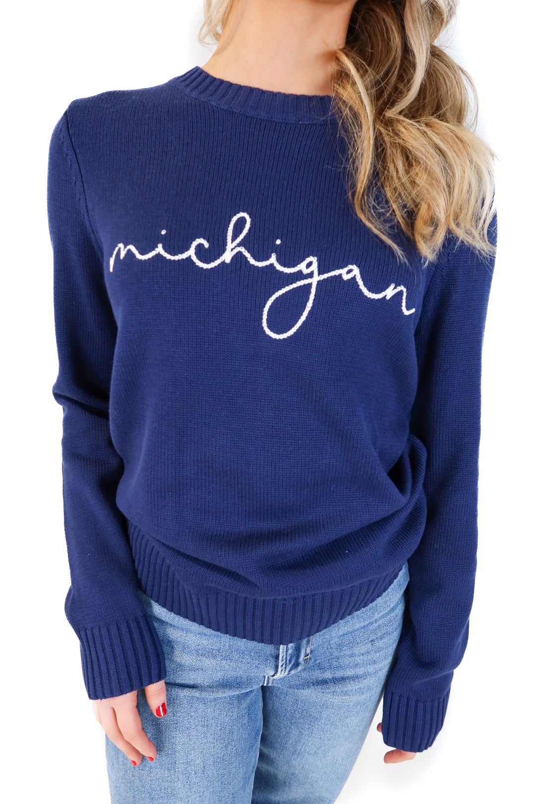 Ellsworth + ivey blue michigan sweater NWT (s; retail $129)