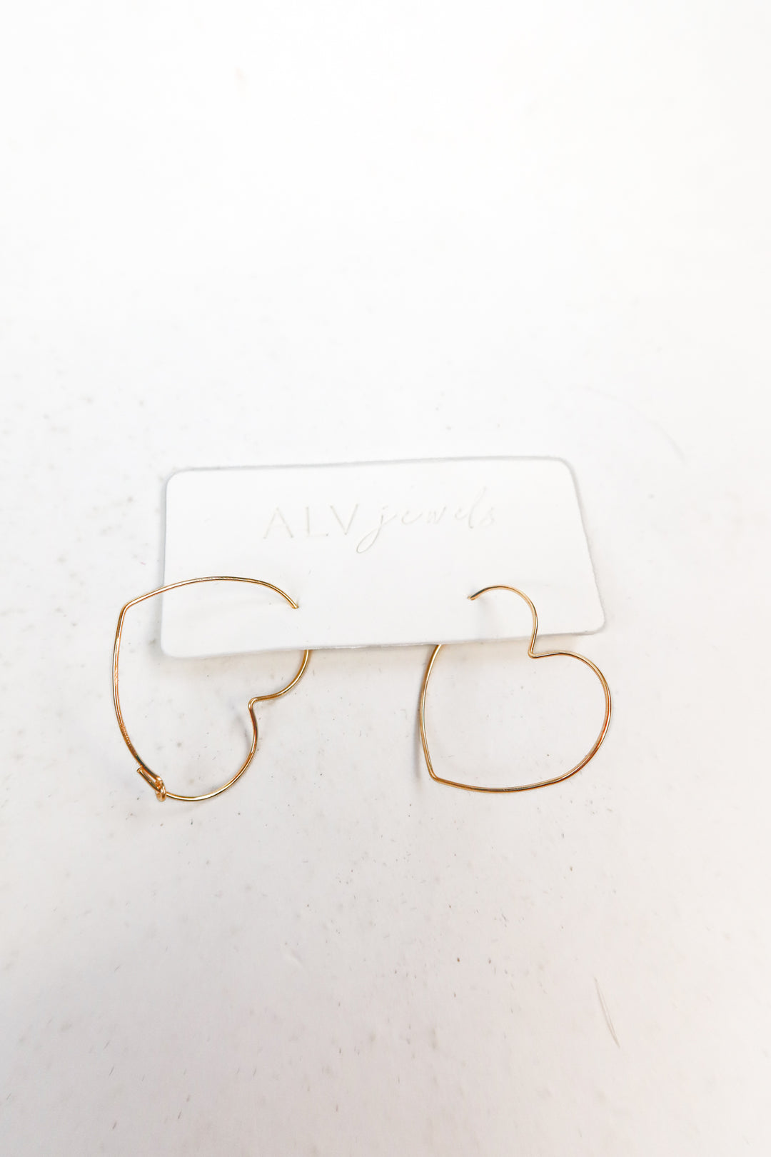 ALV jewels gold heart earrings (retails for $55)