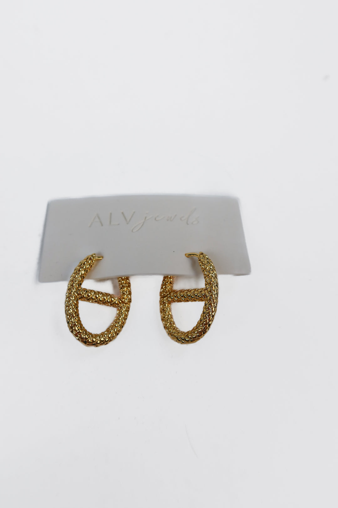 ALV jewels gold oval earrings (retails for $60)