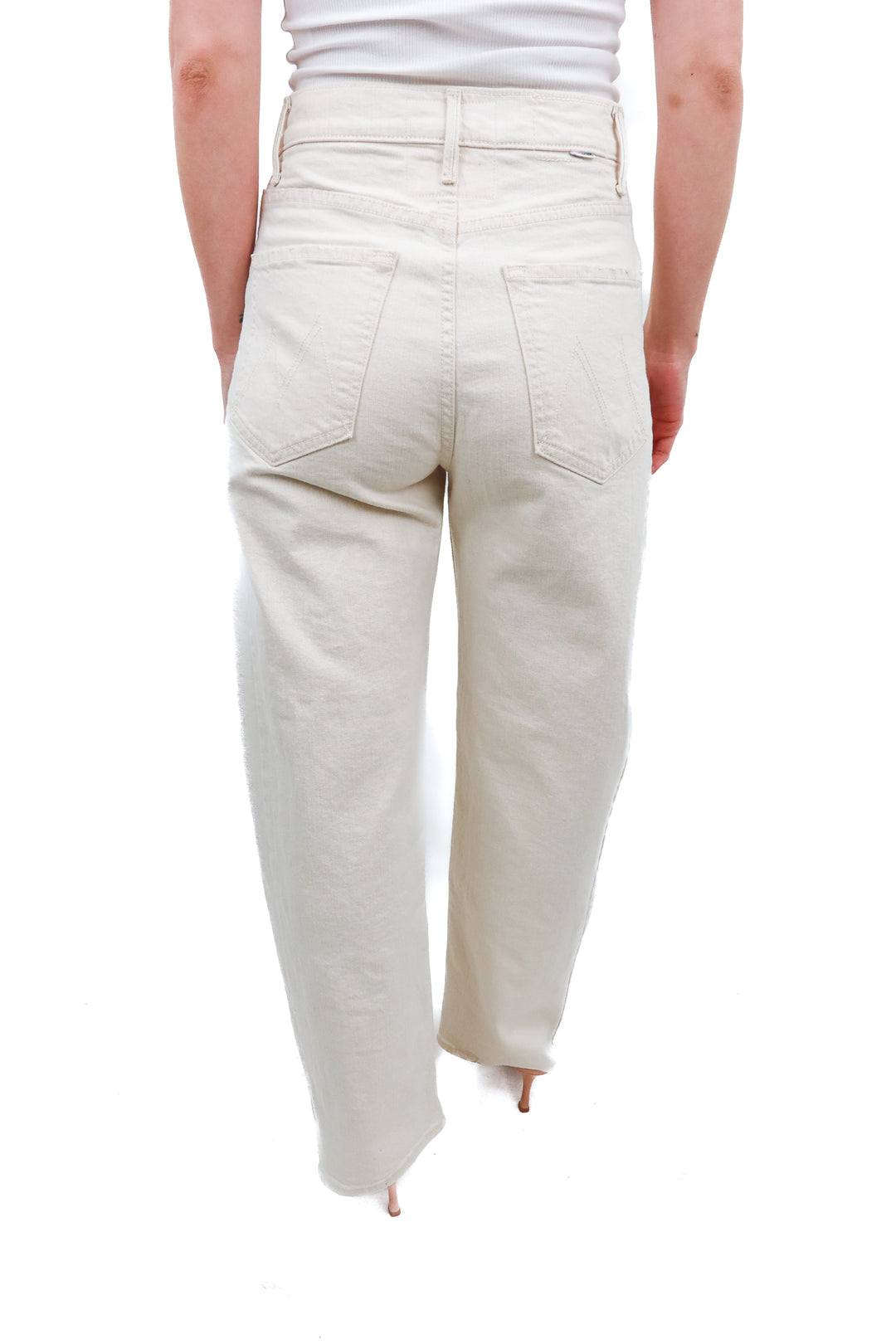 Mother Superior cream jeans (26; retail $268)