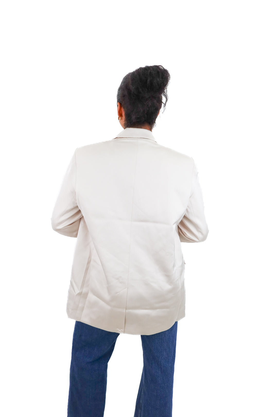 dynamite pearl satin noa blazer nwt (s/m; retail $120)