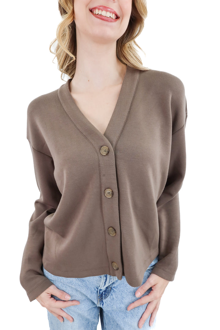 spanx green air essentials cardigan (s)