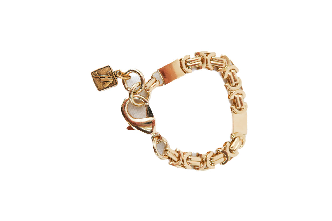 gold italian armband link bracelet