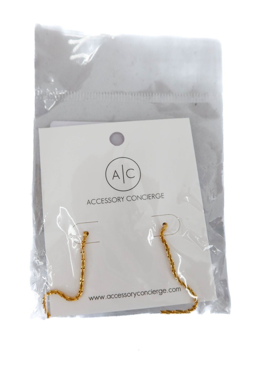 accessory concierge gold chain drop earring nwt