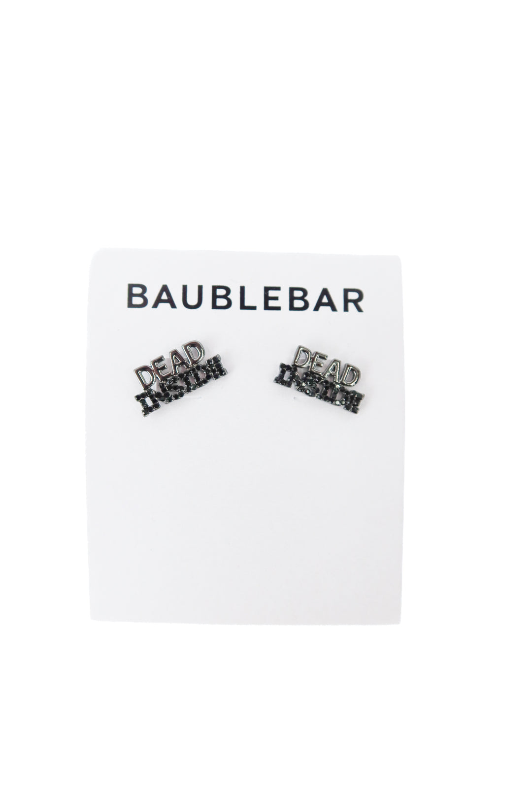 baublebar "dead inside" crystal earrings