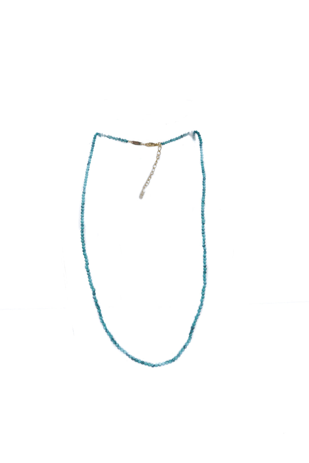 small turquoise beaded necklace