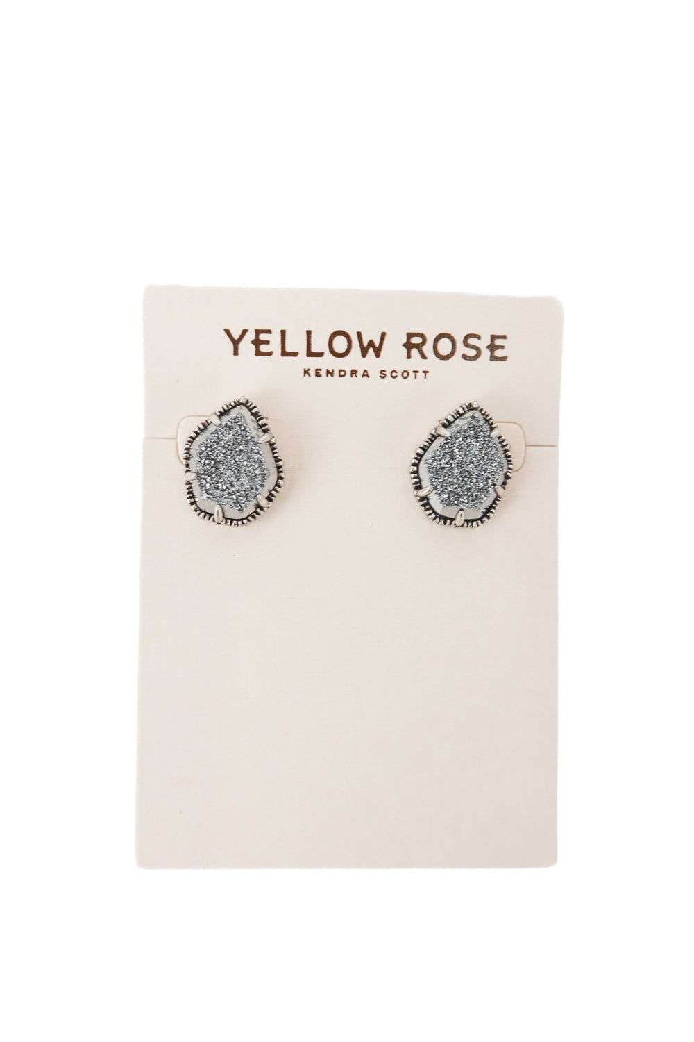 yellow rose kendra scott tessa drusy stud earrings NWT (OS)