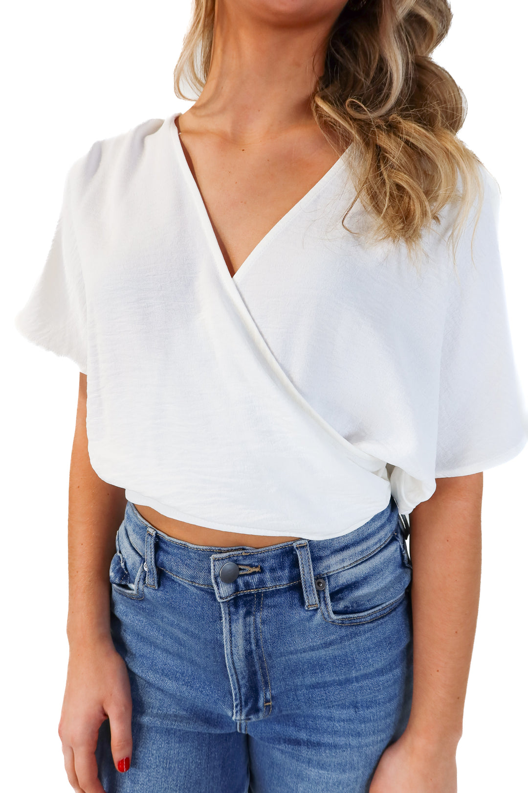 Zara White Silky Top (S)