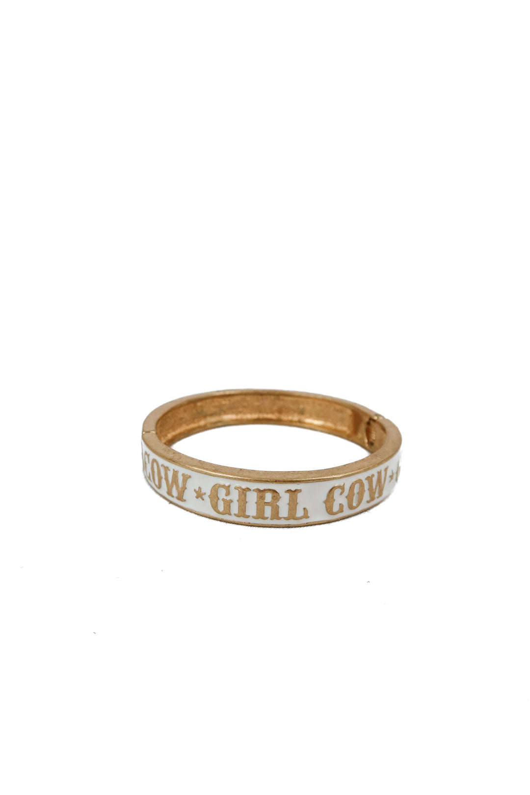 canvas style cowgirl hinge bangle