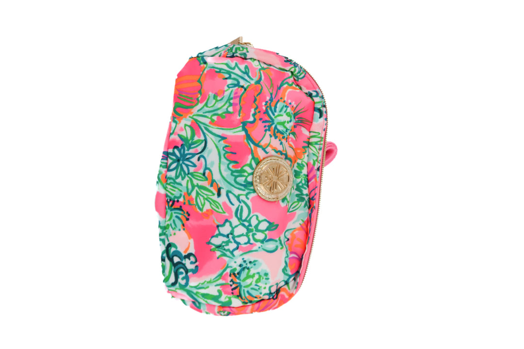 lilly pulitzer pink floral belt bag