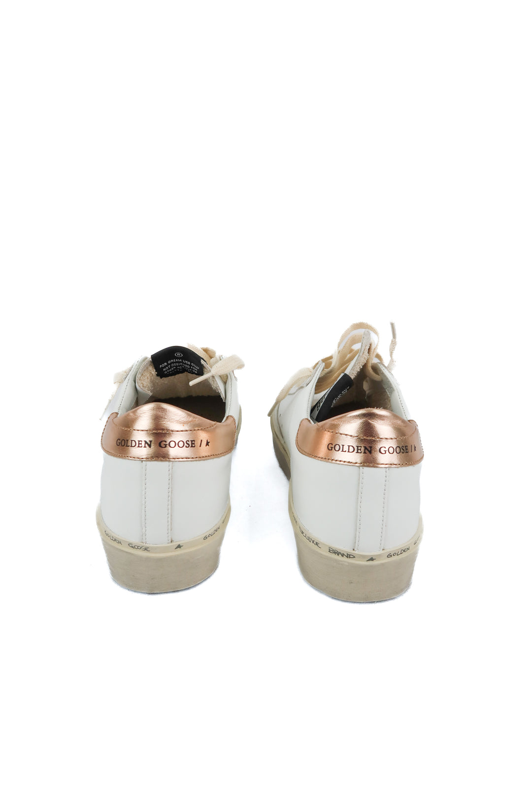 golden goose hi star white/rose gold (38; retail $695)