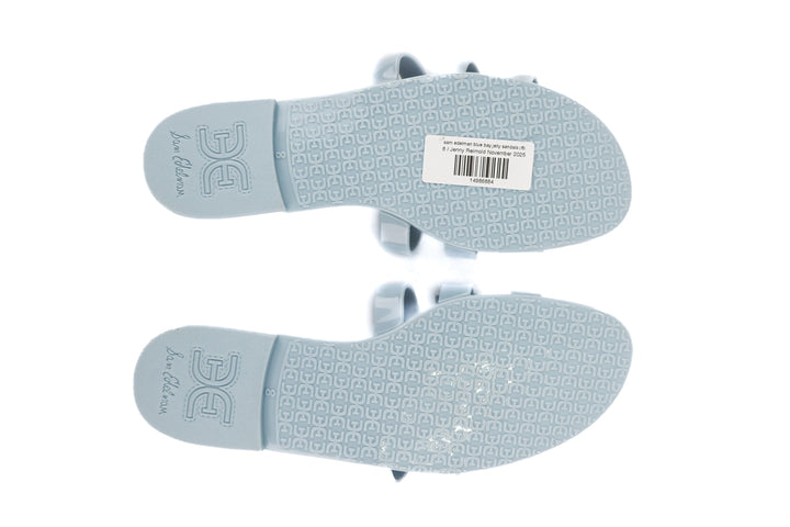 sam edelman blue bay jelly sandals (8; retail $60)