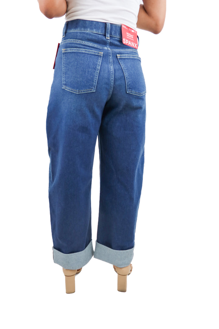 spanx "cuffed horshoe jeans" NWT (xs; retail $158)