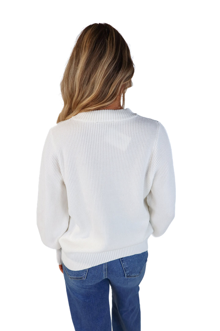 Vici White Sweater (S; retail $58)