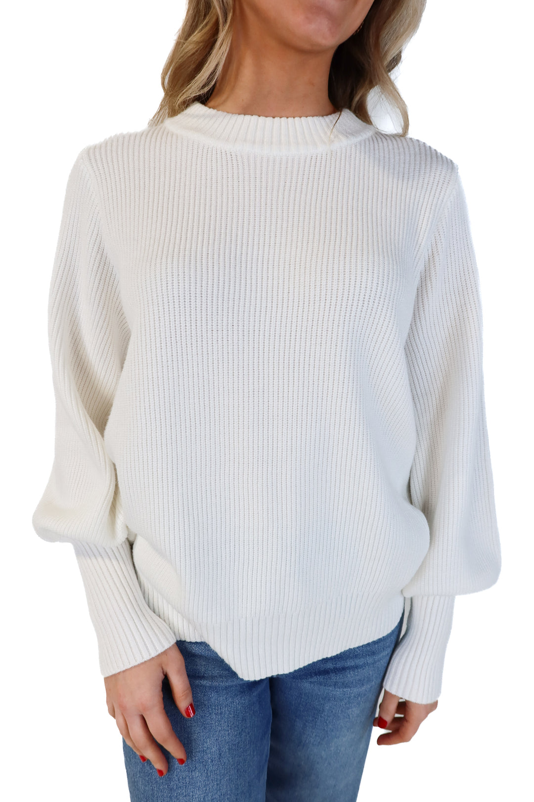 Vici White Sweater (S; retail $58)