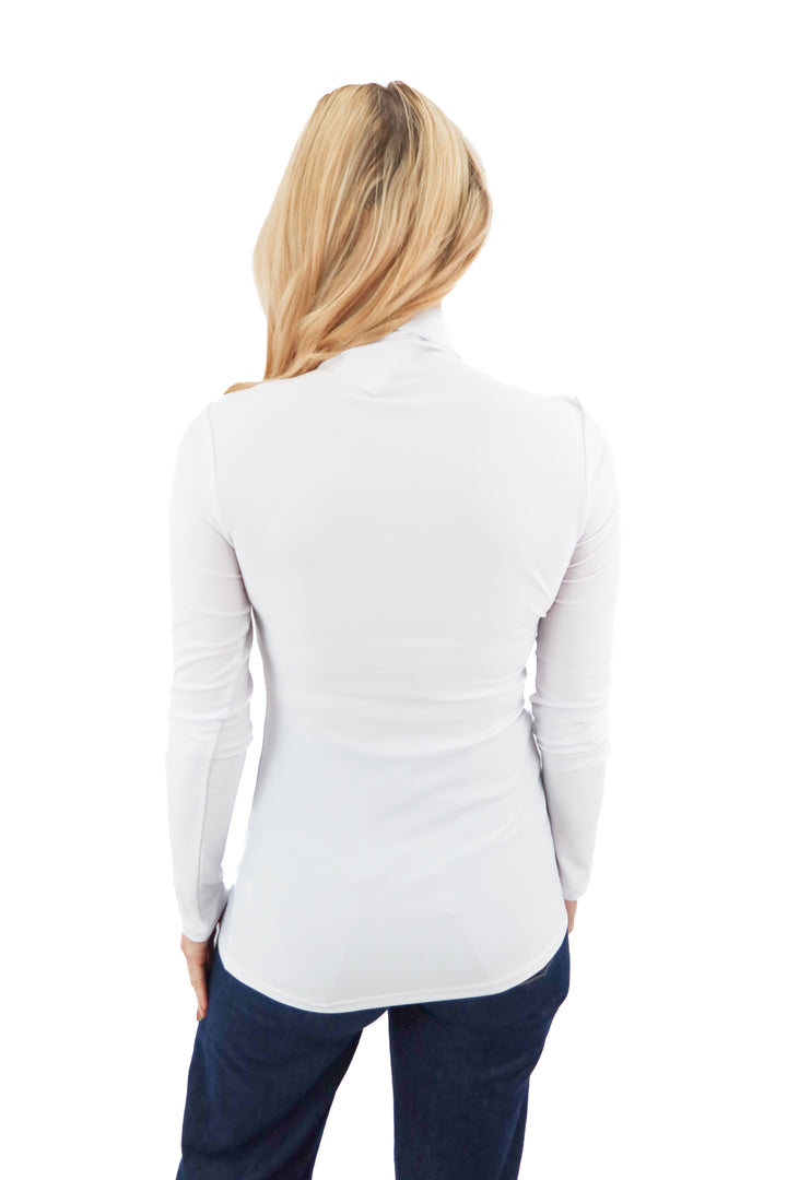 halogen white turtleneck top (xs)