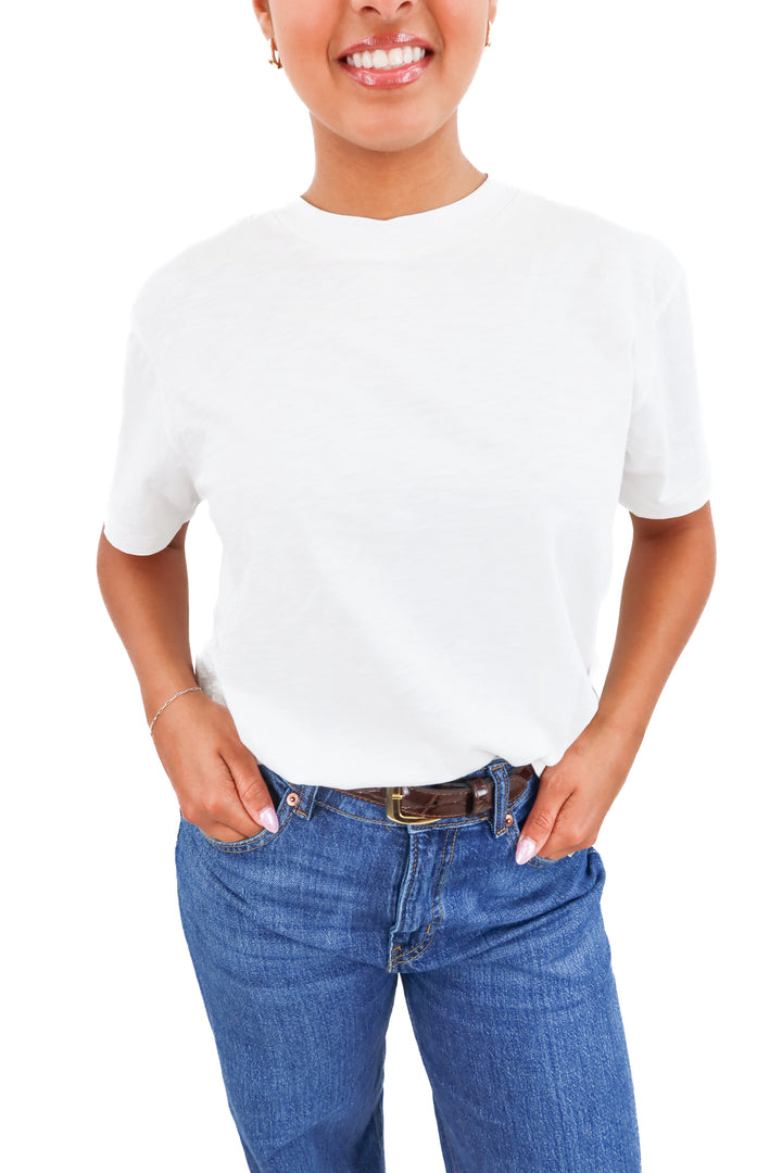 outerknown white tee (s; retail $58)