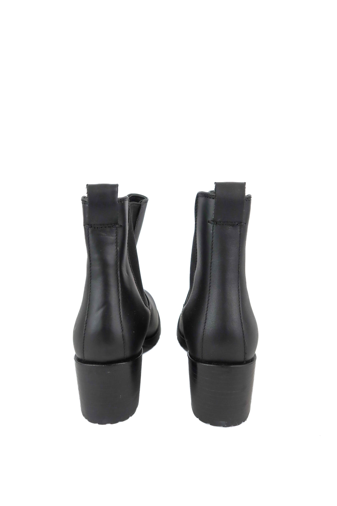 nisolo black booties (8; retail $250)