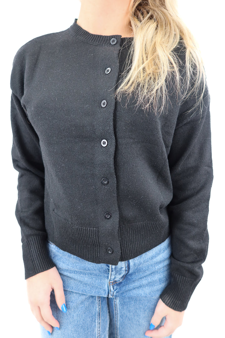 trendy queen black cardigan (s)