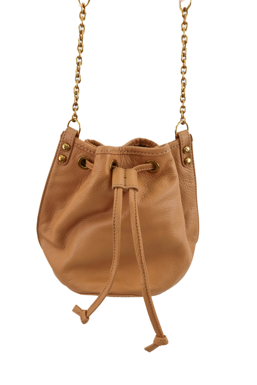 hobo nude leather bucket crossbody bag (retail $298)