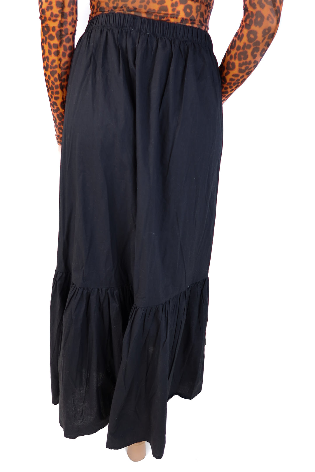 Aerie black tiered maxi skirt NWT (s; retails for $54.95)