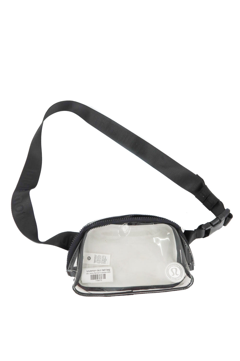lululemon clear belt bag (retail $38)