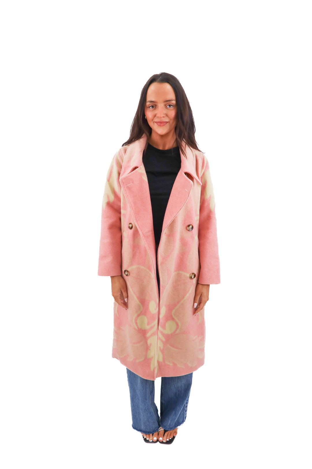 anthropologie pink wool jacket nwt (xs; retail $228)