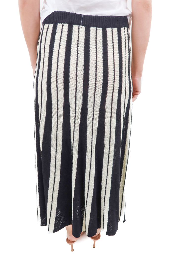 cupshe x renee elisha black/tan knit maxi skirt NWT (s)