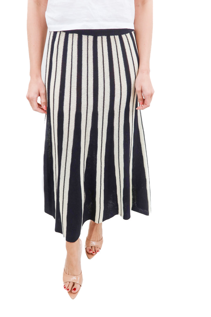 cupshe x renee elisha black/tan knit maxi skirt NWT (s)
