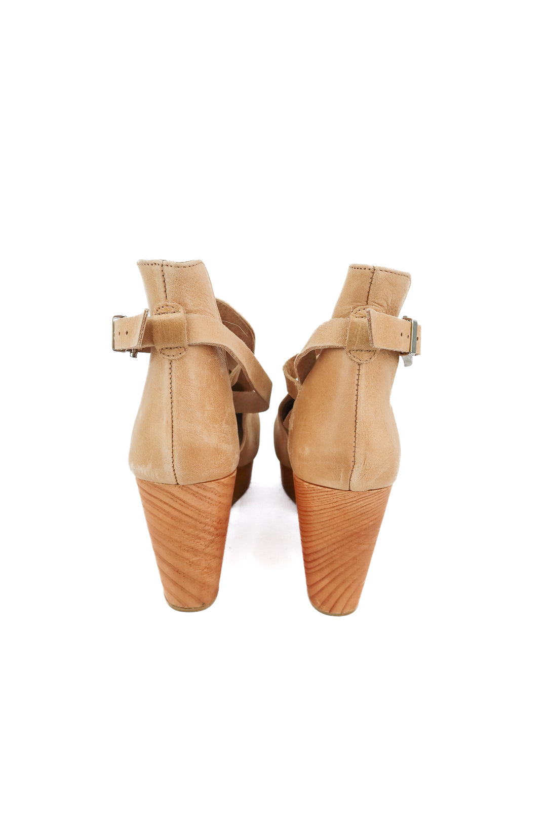 free people beige cedar clog (8.5)