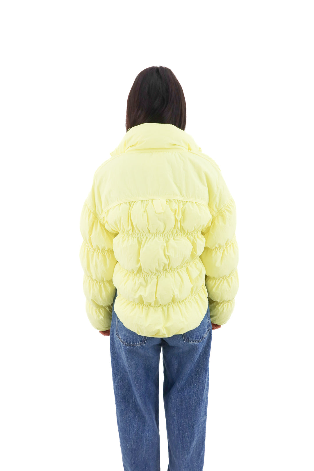 joylab yellow puffer jacket (xs)