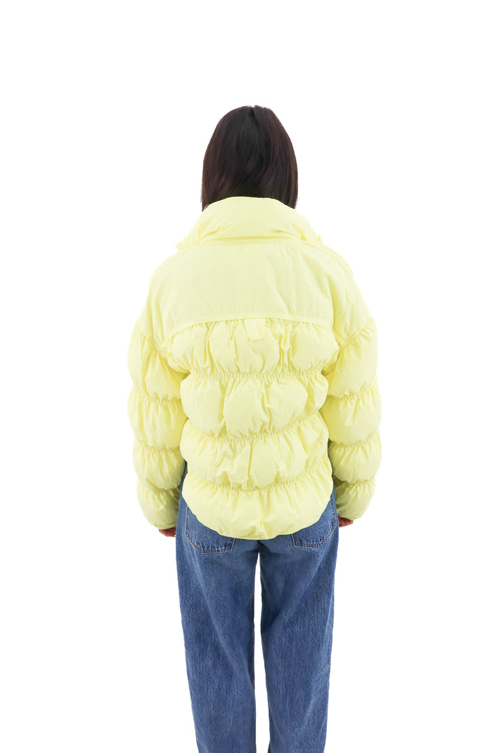 joylab yellow puffer jacket (xs)